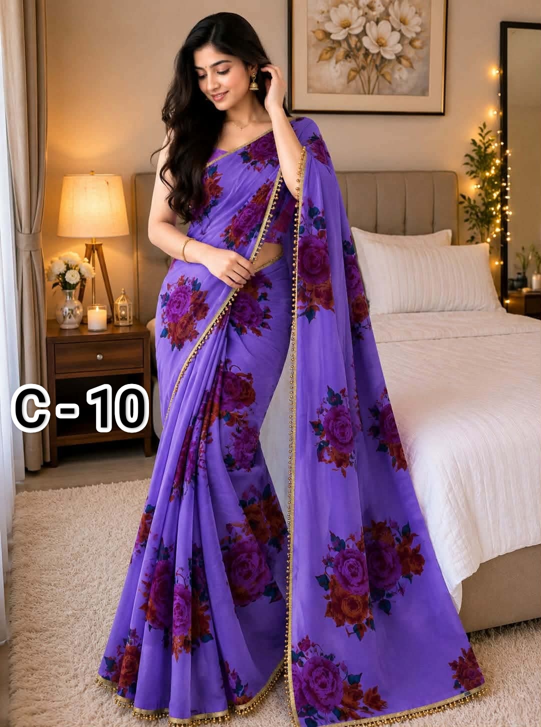 New Hit Digital Print Saree  Soft Premium Jorjet